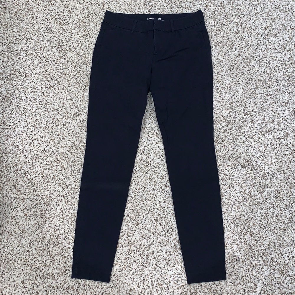 Old Navy - navy blue mid rise pixie ankle pants women’s size 4